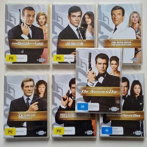 James Bond 007 DVD Collection (2-Disc Ultimate Editions) PAL Region 4 NEW SEALED - Picture 1 of 17