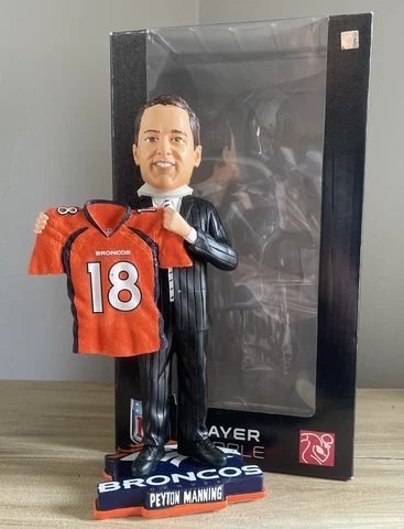 PEYTON MANNING Denver Broncos 2012 Free Agency SIGNING DAY Bobblehead #/300 NIB! Cover