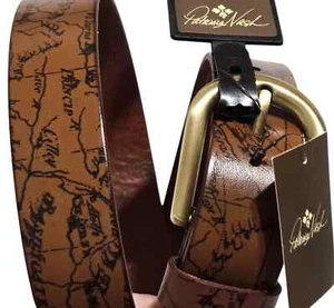 NUEVO CON ETIQUETAS*Cinturón de cuero Patricia Nash Signature Map Vietri **Óxido antidisturbios * Grande (L) $59 - Imagen 1 de 2