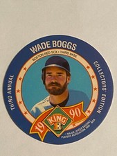 1990 King B Disc #9 Wade Boggs Boston Red Sox