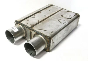 SPINTECH MUFFLER  344SCS Sportsman Split Case Same End 3" In/Out - Picture 1 of 6