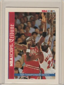 1993 NBA Hoops Basketball Card #TR1 Michael Jordan Tribute Insert - NrMt-Mt - Bild 1 von 2