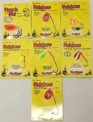 7 arnés de cebo vivo cuchillas giratorias Northland Tackle Walleye señuelo gusano Minnow Foto 1 de 4