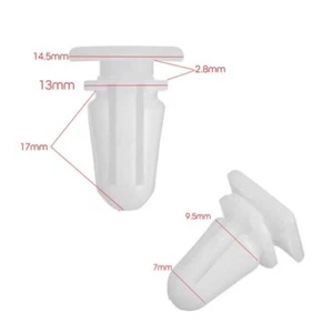 Wei?e Kunststoff Clips f??r E30 E36 51471840961 T??rverkleidung (20 St??ck) - Bild 1 von 12