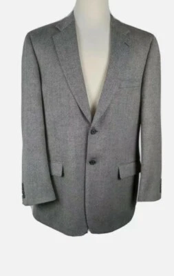 Abrigo deportivo Bill Blas's para hombre talla 44L gris moteado 100 % lana de cordero S84 Foto 1 de 4