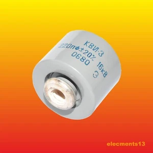 220 pF 16 kV LOT OF 1 DOORKNOB HIGH VOLTAGE CERAMIC CAPACITORS KVI-3 - Picture 1 of 4