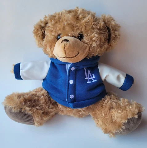 Los Angeles Dodgers FOCO Plush Bear with Jacket Cover