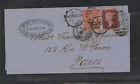 Great Britain 49 Pl 11 On Folded Envelope To France 1870   Ms0529
