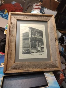 DAN QUEST "FRONTIER SALOON" SIGNED LIMITED RESTRIKE WOODCUT FROM JACK DANIEL - Picture 1 of 14