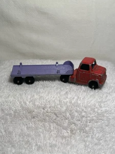 Camion e rimorchio pianale Tootsietoy Chevrolet 1967 vintage prodotto negli Stati Uniti - Foto 1 di 24