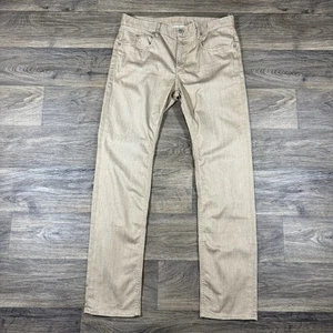 Pantalones de mezclilla para hombre Robert Graham Slim Jim marrón tostado talla 36 - Imagen 1 de 13