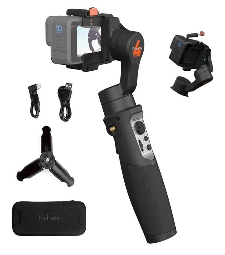 hohem iSteady Pro 4 3-Axis Gimbal Stabilizer for GoPro 13/12/11/10/9 8/7/6/5 - Image 1 of 1