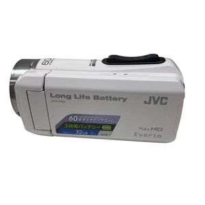 JVC KENWOOD GZ-F100-W Video Camera White Tested Working Free Ship - Picture 1 of 7
