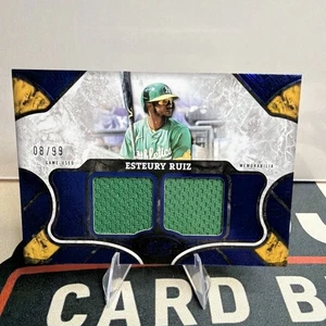 2025 Topps Tier One⚾ Esteury Ruiz #T1R-ER😎 Juego Usado Memorabilia/99 - Imagen 1 de 2