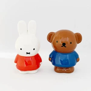 Studio Clip Miffy & Boris Salt and pepper shakers Set of 2 Rabbit Bear Brand new - Picture 1 of 12