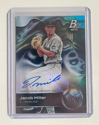 Jacob Miller 2023 Bowman Platinum - Top Prospects Autographs (AU, RC) - Image 1 of 2