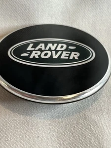 Land Rover Wheel Center Cap Part# LR069899 Set of Two (2) Black w/ Green Logo - Picture 1 of 8