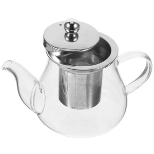 Small Stainless Teapot Stovetop Safe Tea Infuser Maker Glass Teapot Infuser - Picture 1 of 12