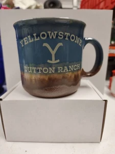 Taza cámper de cerámica esmaltada Silver Buffalo Yellowstone Dutton Ranch L, 20 oz - Imagen 1 de 8