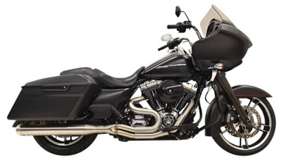 Tubo de escape Bassani Road Rage 3 III acero inoxidable 2-1 Harley Touring Bagger Foto 1 de 4