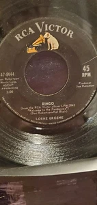 LORNE GREEN 7" 45 RPM "Ringo" & "Bonanza" VG Condition - Picture 1 of 4