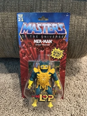 Boneco de ação retrô Merman He-man Masters of Universe brinquedo MOTU NOVO Mer-Man MOC - Imagem 1 de 4