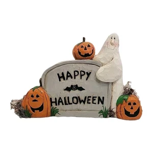Midwest of Cannon Falls EDDIE WALKER Happy Halloween Tombstone Fantasma e Zucche - Foto 1 di 8