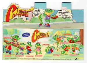 COCCOBULLI Display Fold-Out Sign Italy RARE Promo CRAZY CROCOS KINDER Surprise - Picture 1 of 8