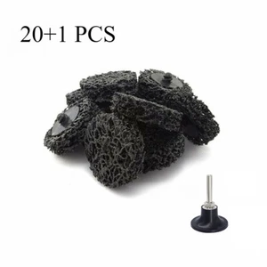 20+1 Pack 2 Zoll Poly Streifen Scheibe Rad mit Halter Lack Rost Entfernung für Schleifer - Bild 1 von 9
