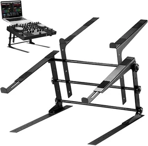 New- Portable Dual Laptop Stand - Standing Table with Adjustable Height, Erg - Picture 1 of 6