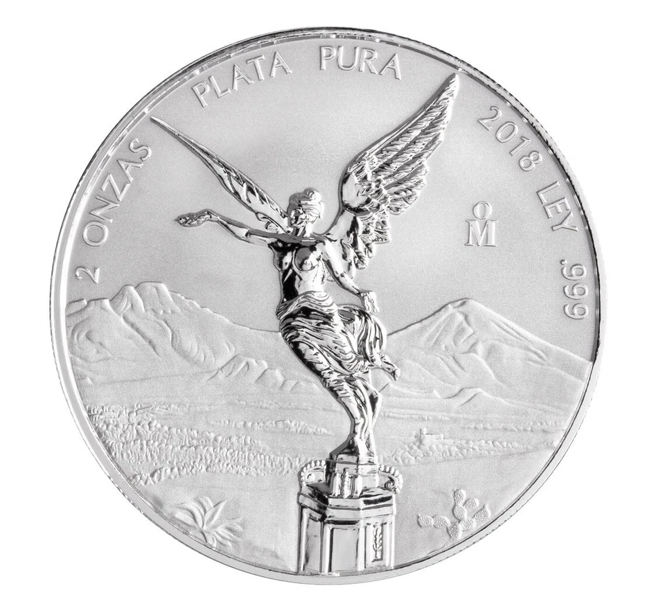 2 Once Oz Argento Silver Reverse Proof Libertad Dea Della Vittoria Messico 2018 - Immagine 1 di 1