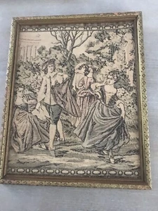 Antique Framed Belgian/Flemish Machine Loomed Tapestry Circa 1910-1920s - Picture 1 of 4