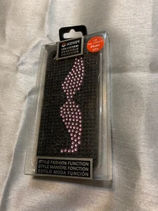 digicom iCover jeweled case - iphone 5/5s/SE - black with pink moustache - Photo 1 sur 3