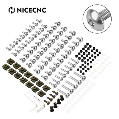 Kit de pernos de carenado para Honda CBR1000F 87-96 177 PIEZAS M6/M5 clips de sujeción tornillo Foto 1 de 4