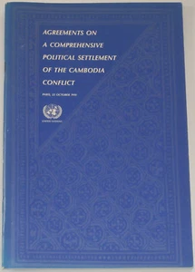 CAMBODIAN WAR SETTLEMENT Cambodia South East Asia 1991 Conference Elections UN - Imagen 1 de 1