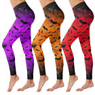 Women Halloween Print High Waist Leggings Pants For Yoga Running Daily Fitness