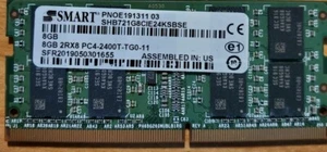 SMART 8GB 2Rx8 PC4-2400T PC4-19200 DDR4 2400 ECC Unbuffered SODIMM Memory RAM - Picture 1 of 4