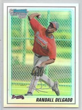 2010 Bowman Chrome Prospect Refractor #BCP59 Randall Delgado /777 Atlanta Braves