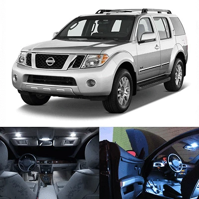 Kit interior LED blanco para Nissan Pathfinder 2005-2012 (10 piezas) Foto 1 de 4