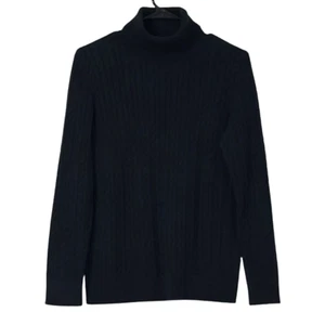 Maglione girocollo Talbots maglia cavo taglia media petite elasticizzato Preppy Normcor - Foto 1 di 8
