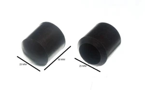 Protector De Suelo Para Silla Mueble Negro 3/4 Pulgada 19mm ID Paquete De 8 - Picture 1 of 1