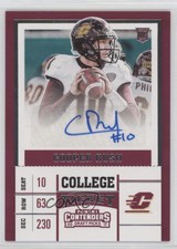 2017 Panini Contenders Draft Picks College Ticket Cooper Rush Rookie Auto RC