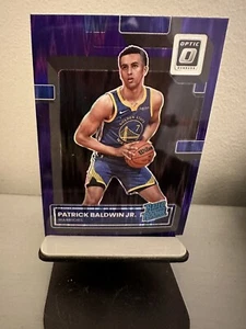 2022-23 Donruss Optic Patrick Baldwin Jr RC Purple Shock #218 Warriors  - Picture 1 of 2