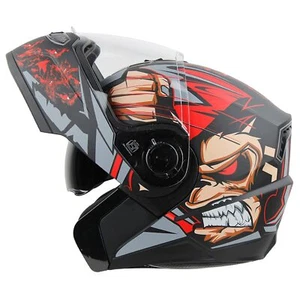 Casco de moto cara completa para unisex con protector solar interior contra humo paquete de 1 - Imagen 1 de 55