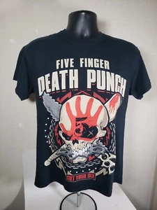 Five Finger Death Punch 2016 Got Your Six Tour Double Sided T-Shirt Size Small - Picture 1 of 2
