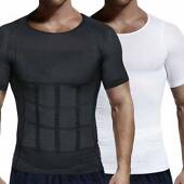 Mens Body Shaper Vest Tank Tops Slimming Abdomen Compression