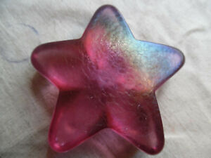 Vintage Red Glass Starfish By Robert Held 
