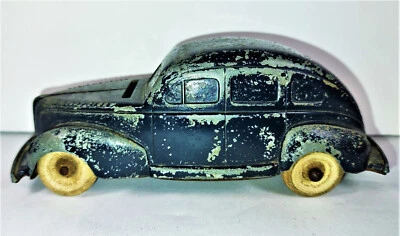 Banco de monedas de coche de hojalata Mercury Eight 1939 1940 promocional vintage - original Foto 1 de 4