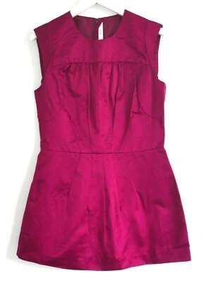 Prada SS07 Raspberry Pink Silk Satin Tailored Sleeveless Top - Image 1 of 4