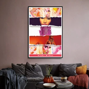 Nicki Minaj Album Cover Poste Wall Decor Art HD Print Rap Music Star Poster